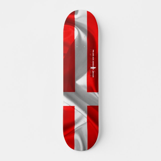 Skateboard Drapeau danois (Devant)