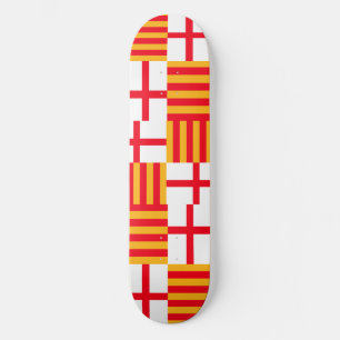 Skateboard Drapeau de Barcelone