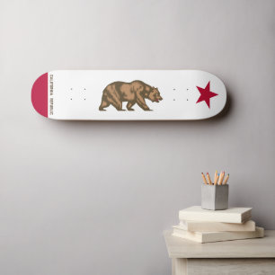 Skateboard Drapeau de Californie - Déconstruit