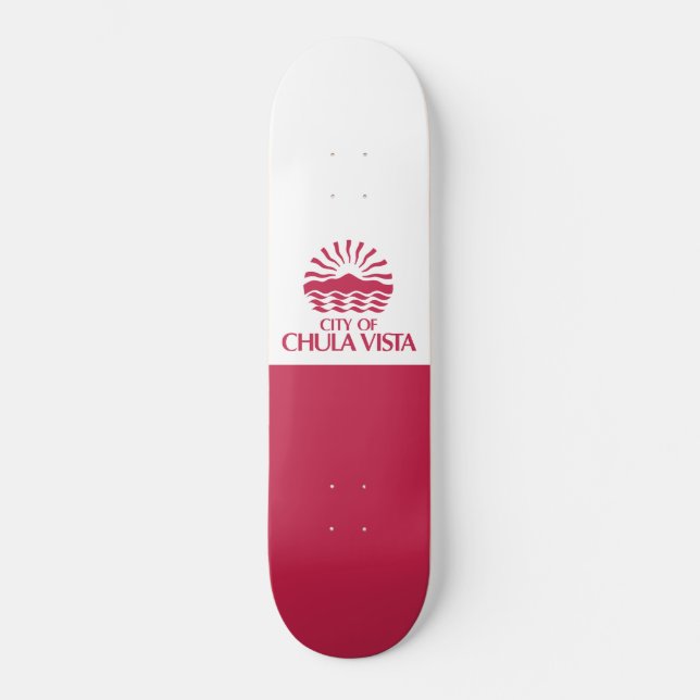 Skateboard Drapeau de Chula Vista (Californie) (Recto)