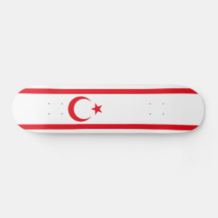 Skateboard Drapeau de Chypre du Nord