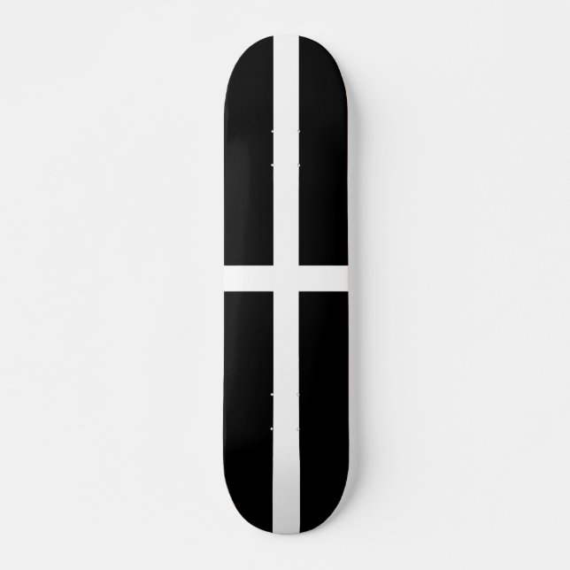 Skateboard Drapeau de Cornouailles (Cornwall) (Comté d'Anglet (Devant)