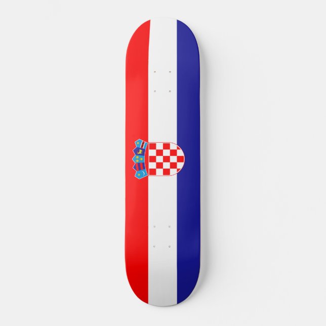Skateboard Drapeau de Croatie (Recto)