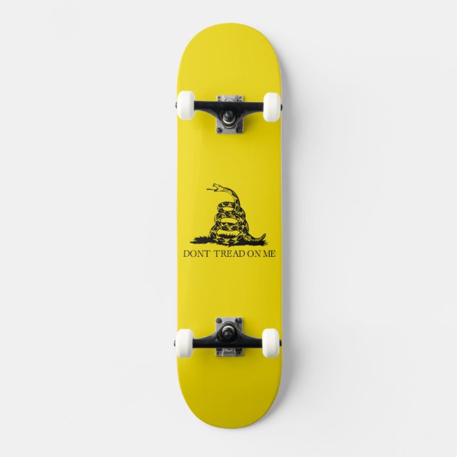 Skateboard Drapeau de crotale de Gadsden : Guerre révolutionn (Recto)