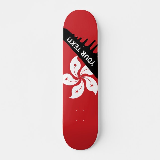 Skateboard Drapeau de Hong Kong (Devant)