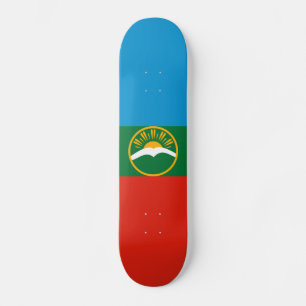 Skateboard Drapeau de Karatchaïévo-Tcherkessie