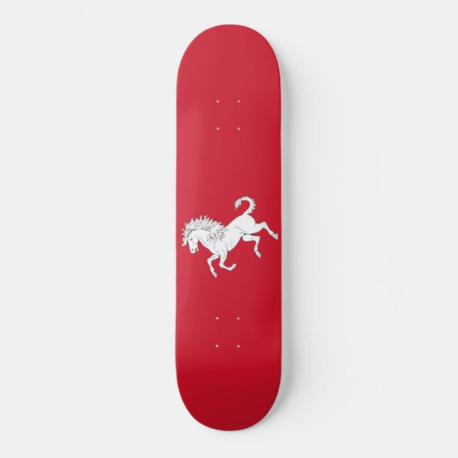 Skateboard Drapeau de Kent (Cheval Blanc) (Comté d'Angleterre (Recto)