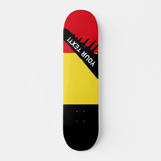 Skateboard Drapeau de la Belgique (Devant)