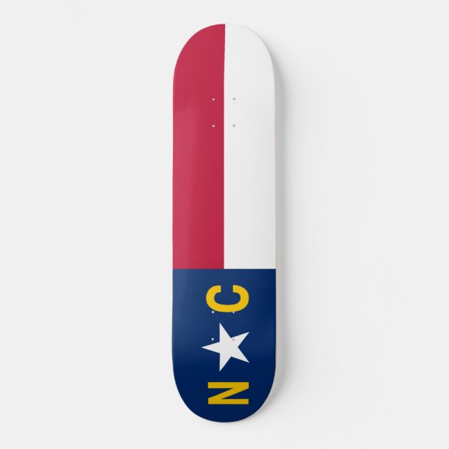 Skateboard Drapeau de la Caroline du Nord (Recto)