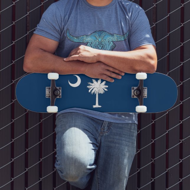 Skateboard Drapeau de la Caroline du Sud (Extérieur 3)