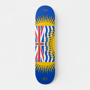 Skateboard Drapeau de la Colombie-Britannique - CND