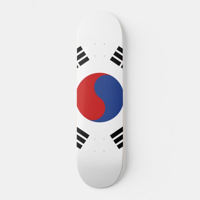 Skateboard Drapeau de la Corée du Sud (Recto)