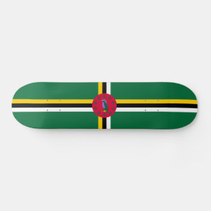 Skateboard Drapeau de la Dominique