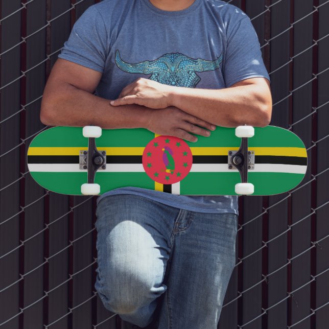 Skateboard Drapeau de la Dominique (Extérieur 3)