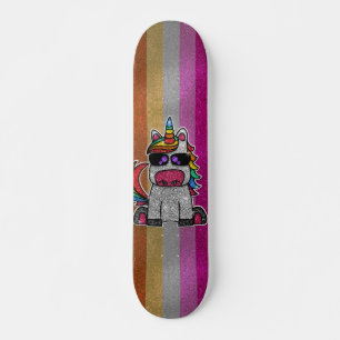 Skateboard Drapeau de la fierté lesbienne Parties scintillant