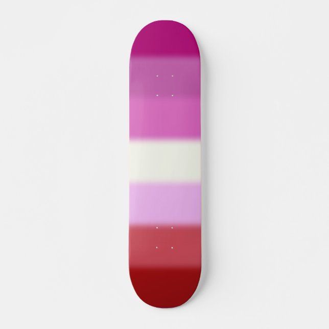 Skateboard Drapeau de la Fierté lesbienne tombée (Devant)