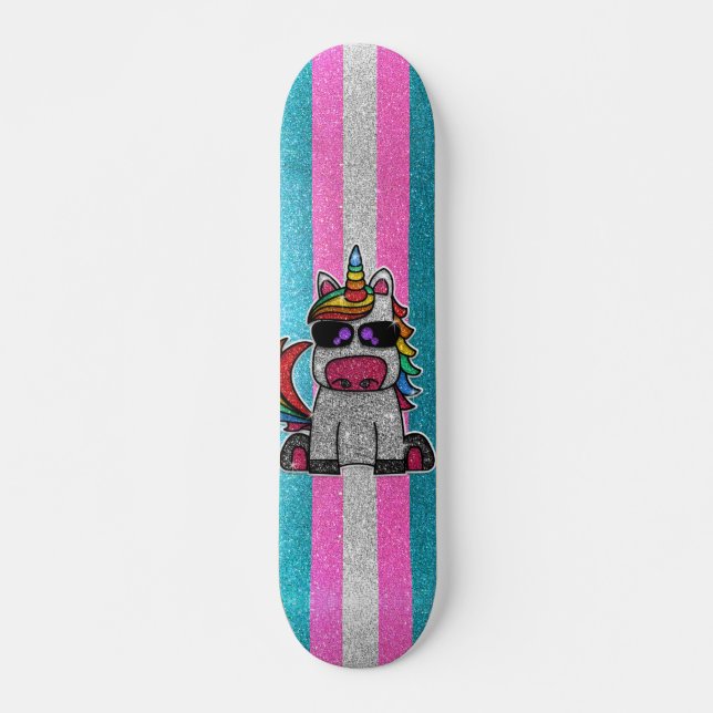 Skateboard Drapeau de la fierté transexuelle LGBT Parties sci (Devant)