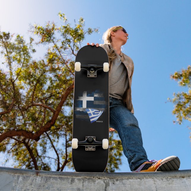 Skateboard Drapeau de la Grèce (Extérieur 1)