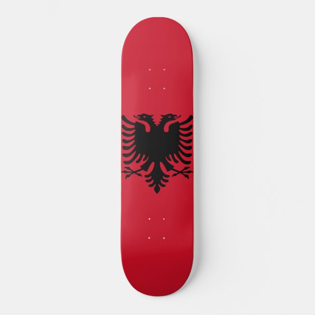 Skateboard Drapeau de l'Albanie (Recto)