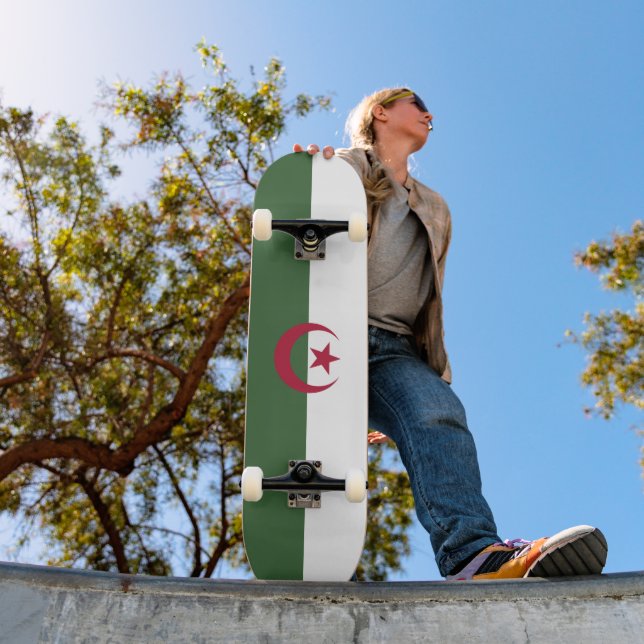 Skateboard Drapeau de l'Algérie (Extérieur 1)
