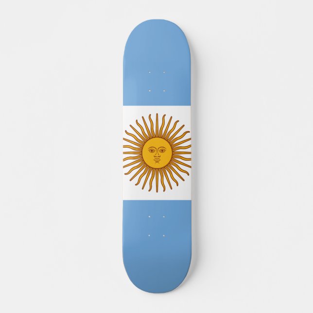 Skateboard Drapeau de l'Argentine (Devant)
