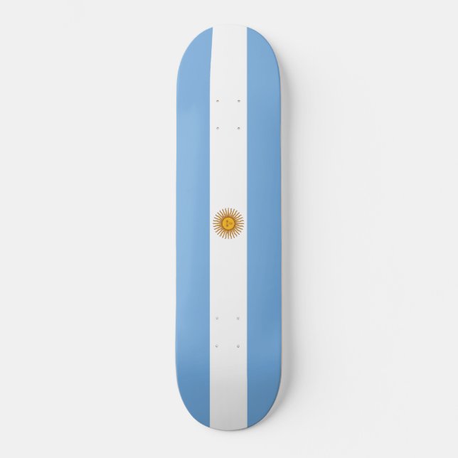 Skateboard Drapeau de l'Argentine (Recto)