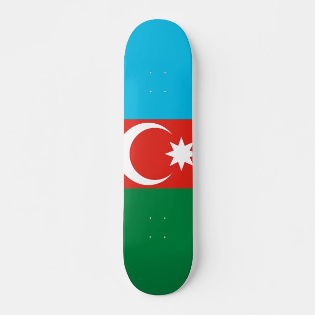 Skateboard Drapeau de l'Azerbaïdjan (Devant)