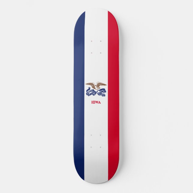 Skateboard Drapeau de l'État de l'Iowa (Recto)