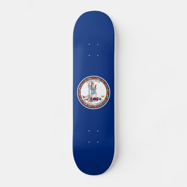 Skateboard Drapeau de l'État de Virginie (Recto)