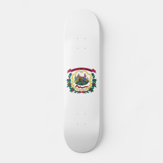 Skateboard Drapeau de l'État de Virginie occidentale (Recto)
