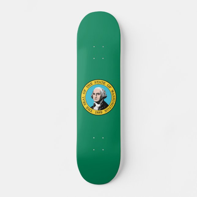 Skateboard Drapeau de l'État de Washington (Recto)