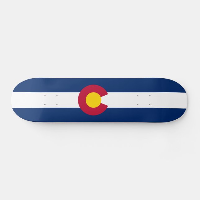 Skateboard Drapeau de l'État du Colorado (Horz)