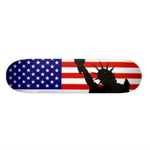 Skateboard Drapeau de liberté