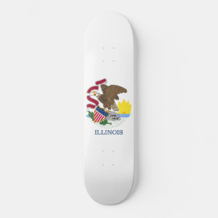 Skateboard Drapeau de l'Illinois