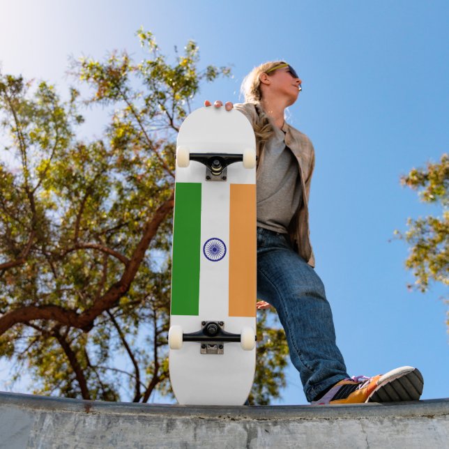 Skateboard Drapeau de l'Inde (Extérieur 1)