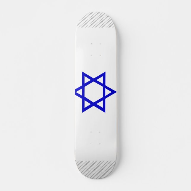 Skateboard Drapeau de l'Israël (Devant)