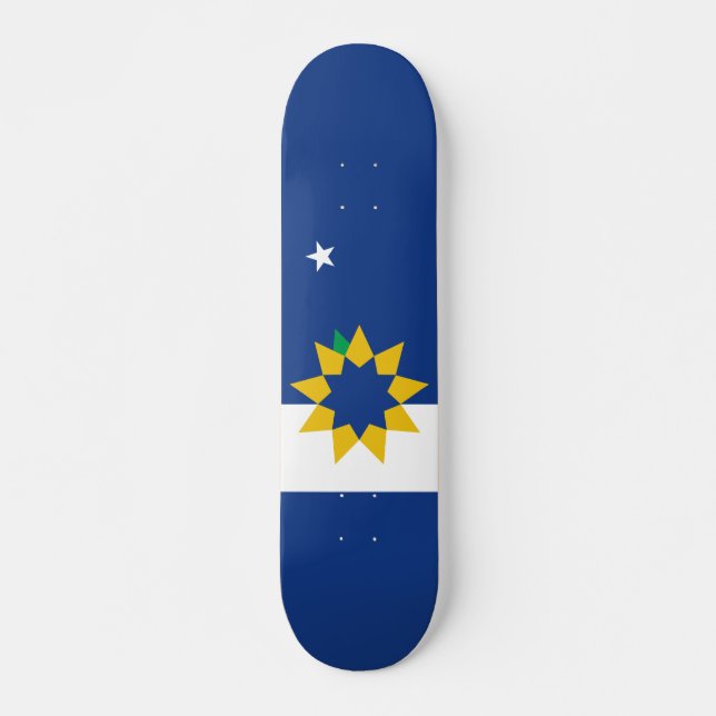 Skateboard Drapeau de Topeka, Kansas (Devant)