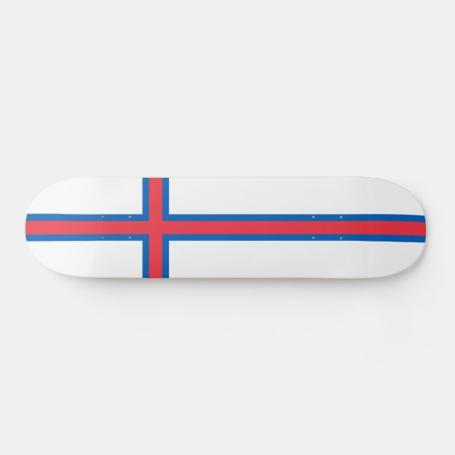 Skateboard Drapeau des îles Féroé (Horz)