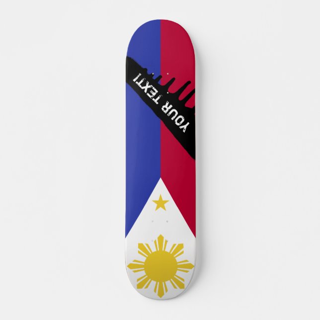 Skateboard Drapeau des Philippines (Devant)