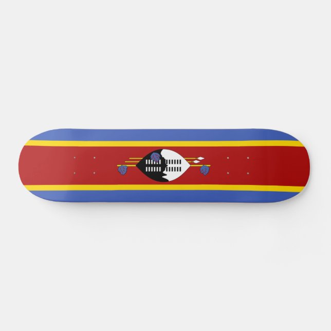 Skateboard Drapeau d'Eswatini (Horz)