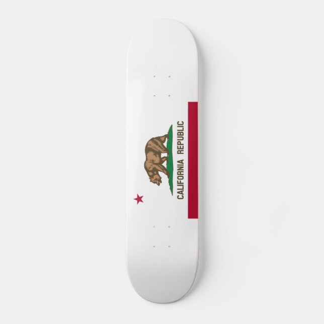 Skateboard Drapeau d'État de la République de Californie (Recto)
