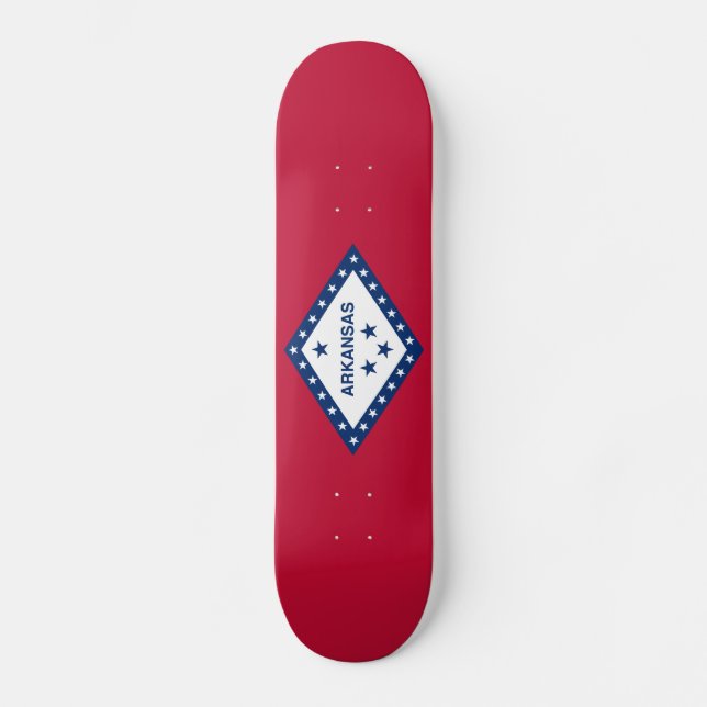 Skateboard Drapeau d'État de l'Arkansas (Recto)
