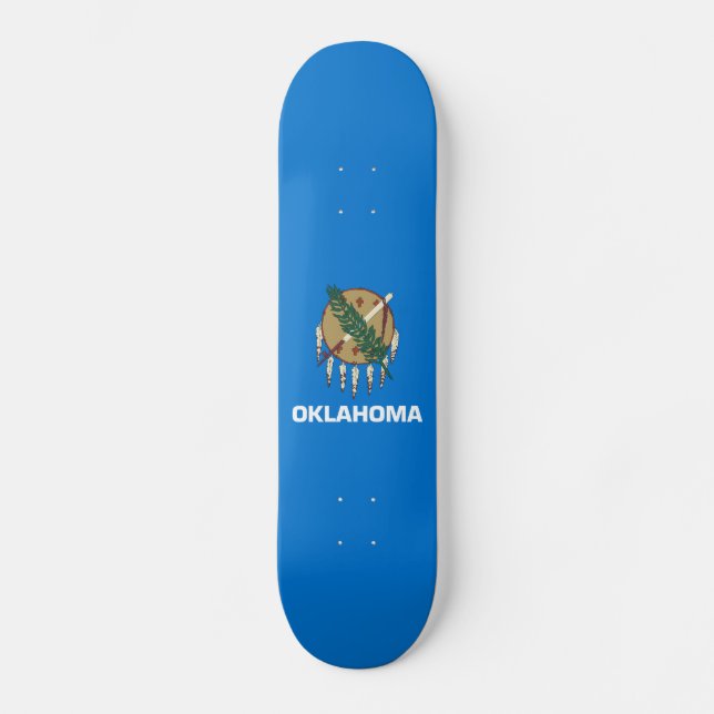 Skateboard Drapeau d'État de l'Oklahoma (Recto)