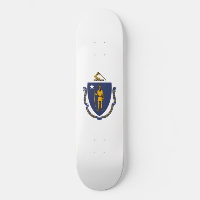 Skateboard Drapeau d'État du Massachusetts (Recto)