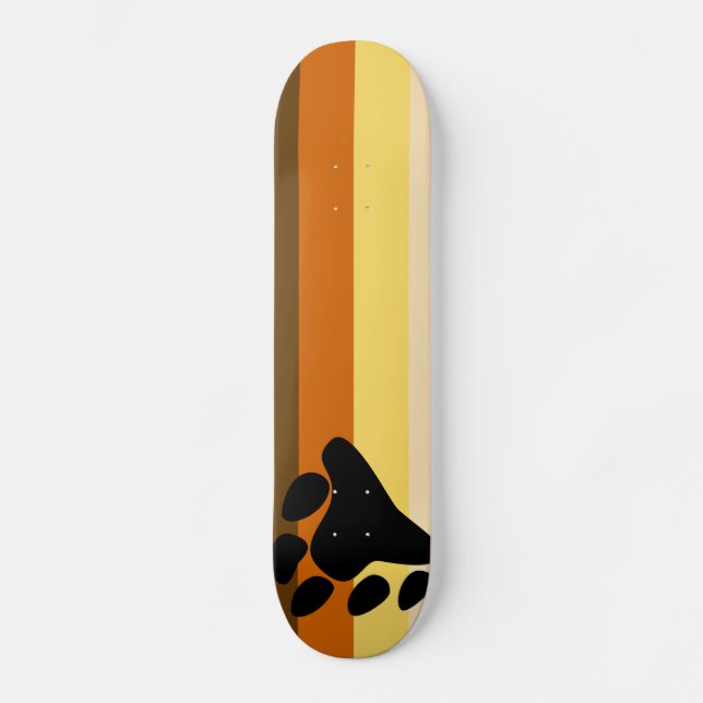 Skateboard Drapeau d'ours et de gay pride de la Communauté (Recto)