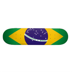 Skateboard Drapeau du Brésil