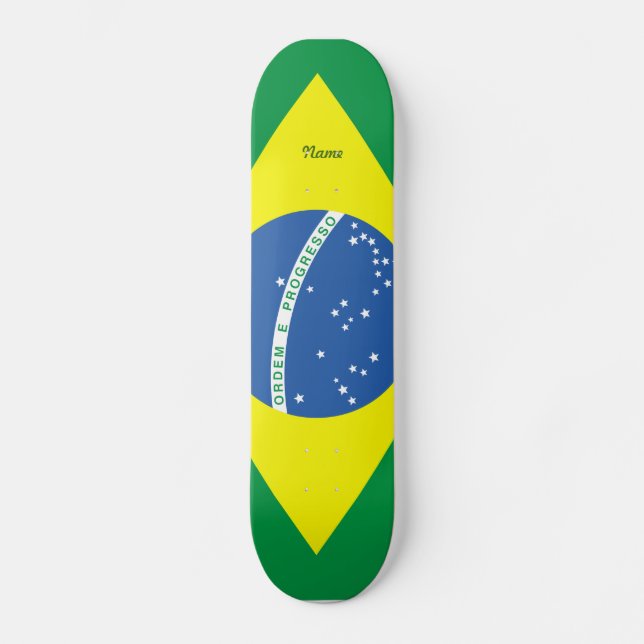 Skateboard Drapeau du Brésil (Recto)