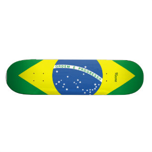 Skateboard Drapeau du Brésil
