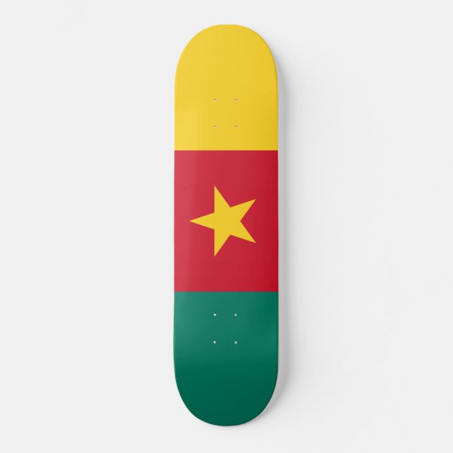 Skateboard Drapeau du Cameroun (Recto)