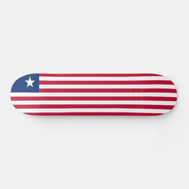 Skateboard Drapeau du Libéria (Horz)